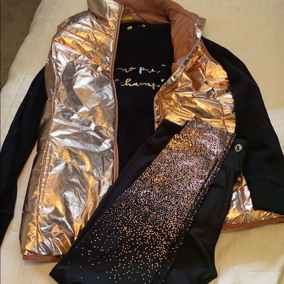 Xersion Tops - 3 piece set: Crewneck, leggings, and vest.